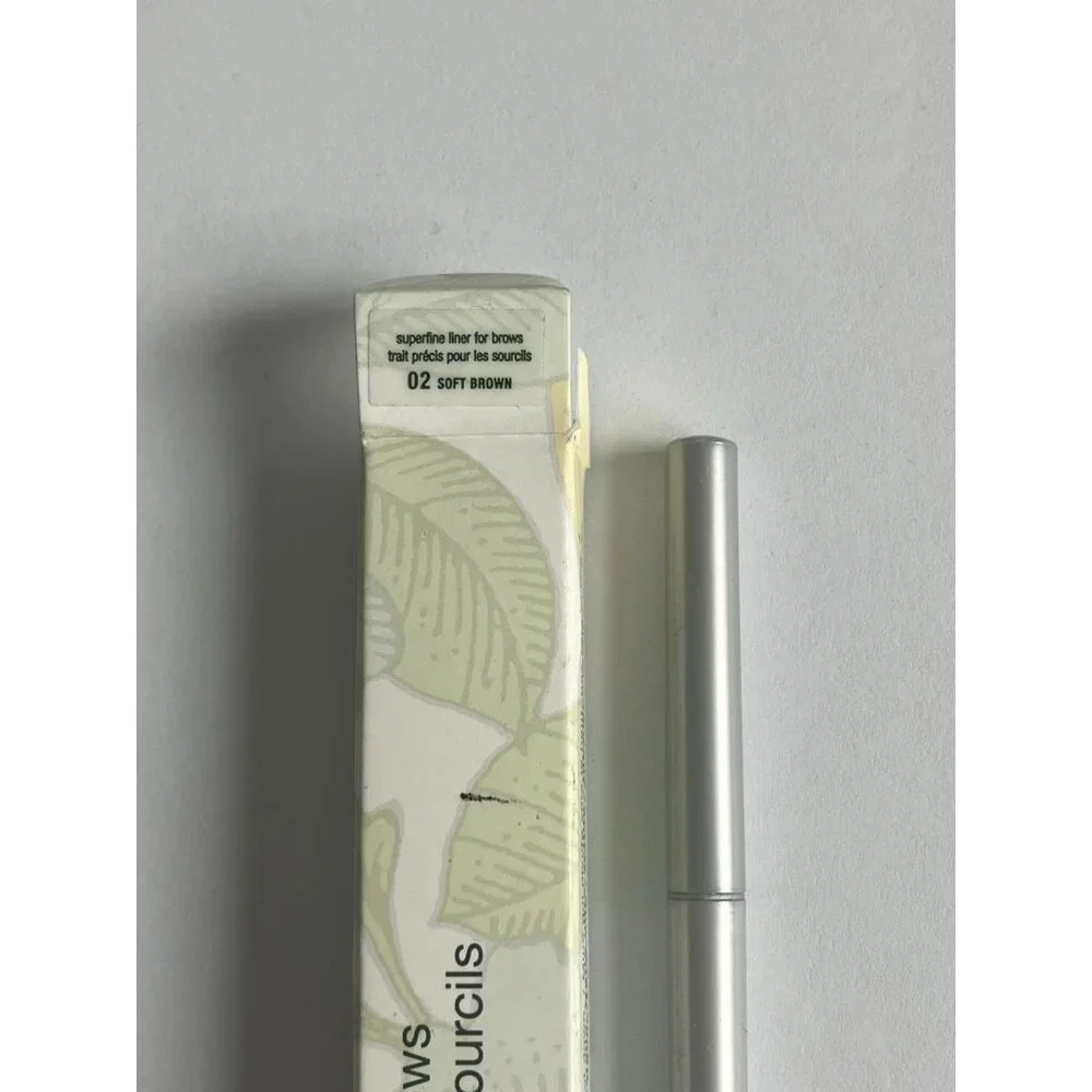 Clinique Superfine Liner For Brows Full Size 02 Soft Brown Twist Up Pencil NIB - Picture 2 of 4